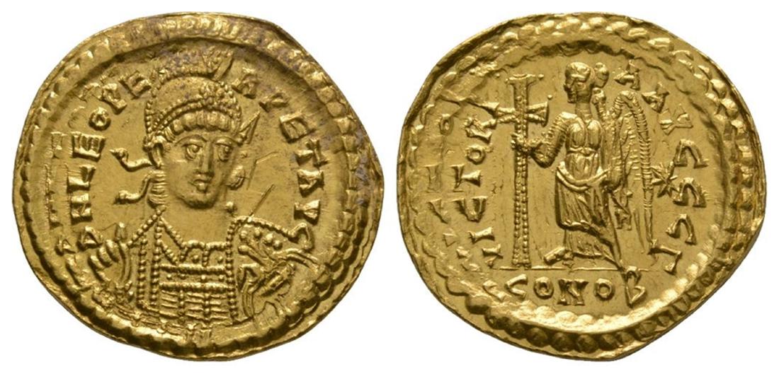 Leo I - Victory Gold Solidus (1 of 1)