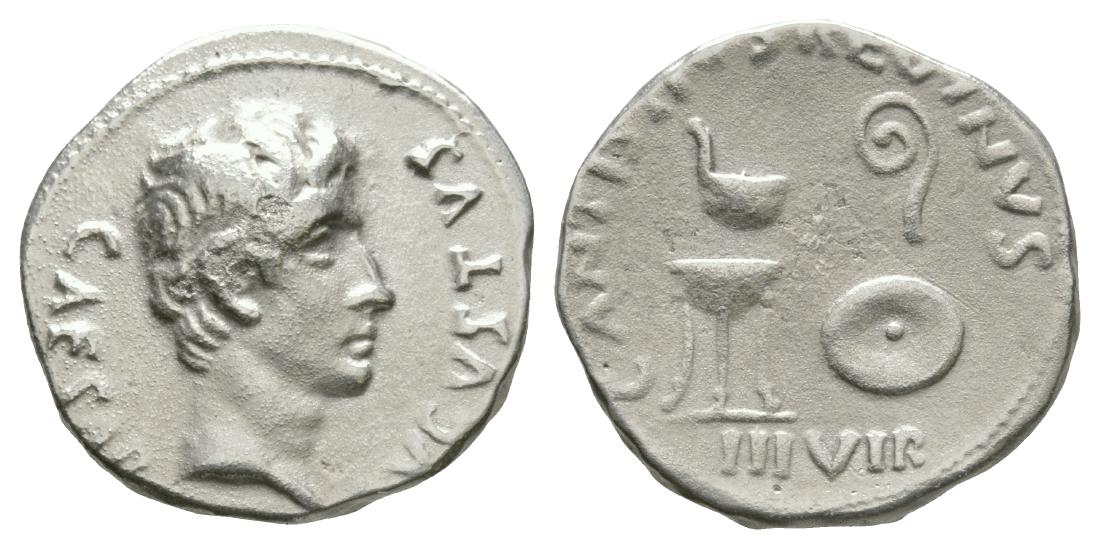 Augustus - C A Reginus - Implements Denarius (1 of 1)