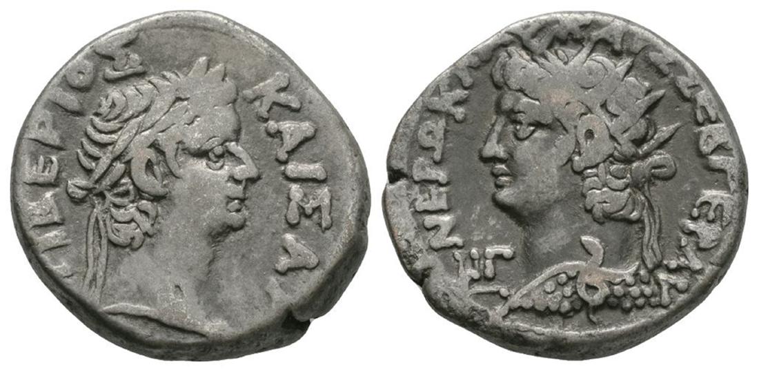 Nero/Tiberius - Alexandria - Portrait Tetradrachm (1 of 1)