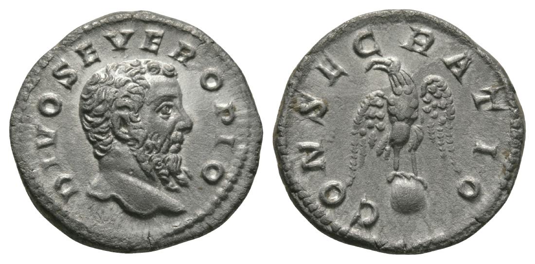 Septimius Severus - Eagle on Globe Denarius (1 of 1)