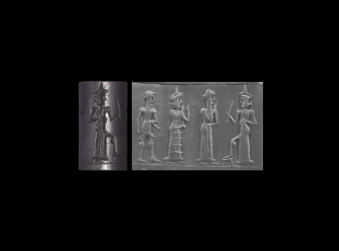 Old Babylonian Cylinder Seal with Lamma (1 of 1)