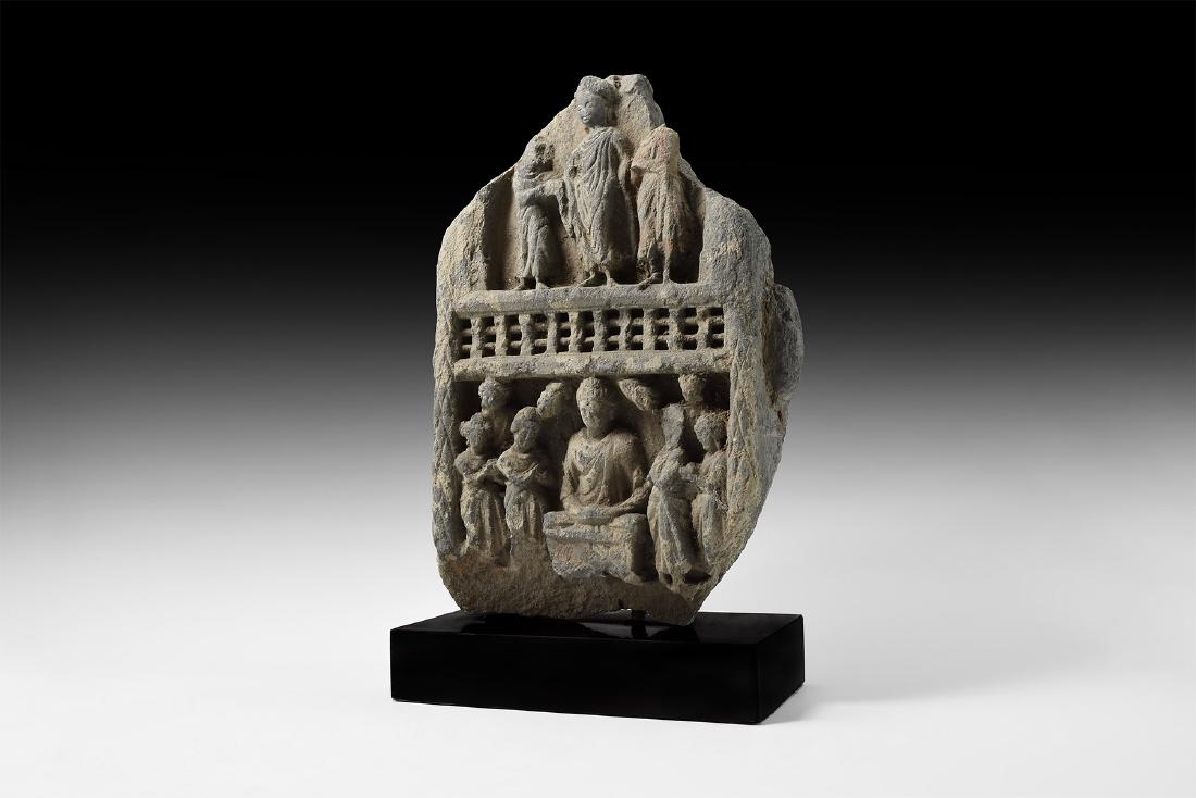 Gandharan Figural Frieze Section with Buddha (1 of 1)