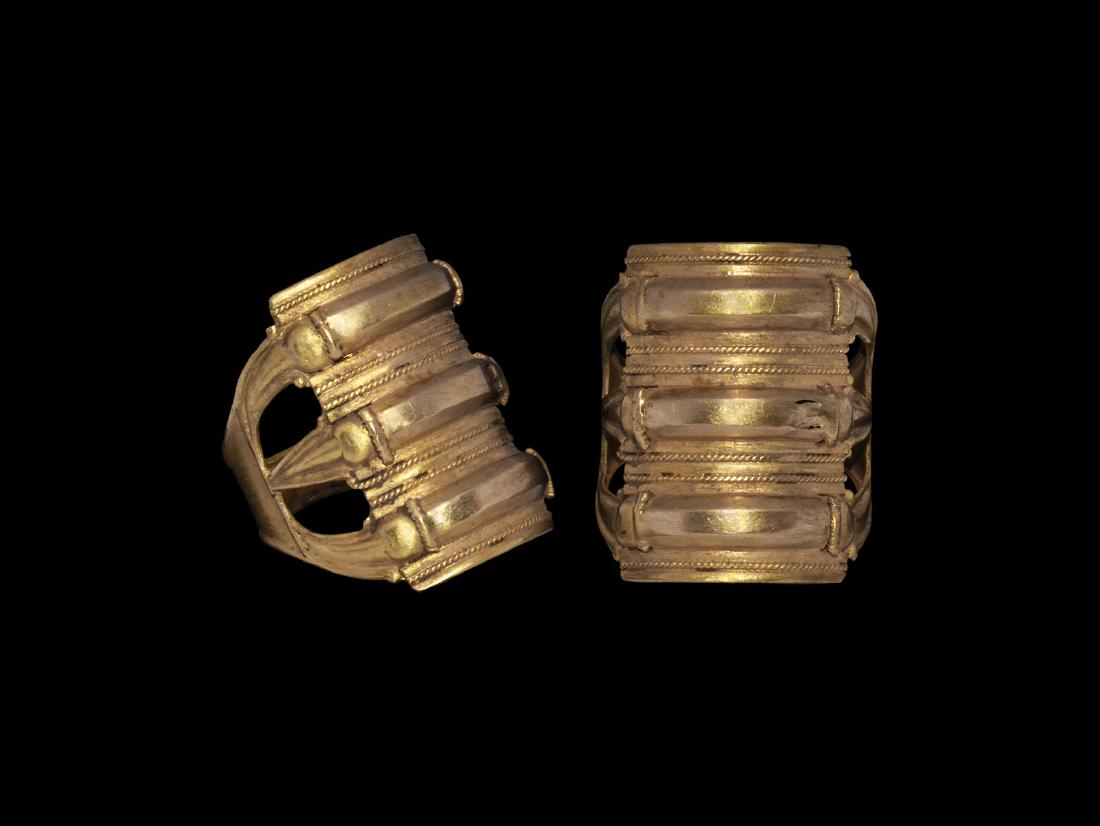 Migration Period Gold Ring with Triple Bezel (1 of 1)