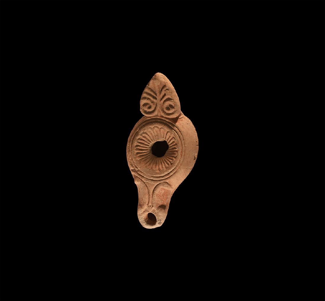 Roman Oil Lamp with Palmette (1 of 1)