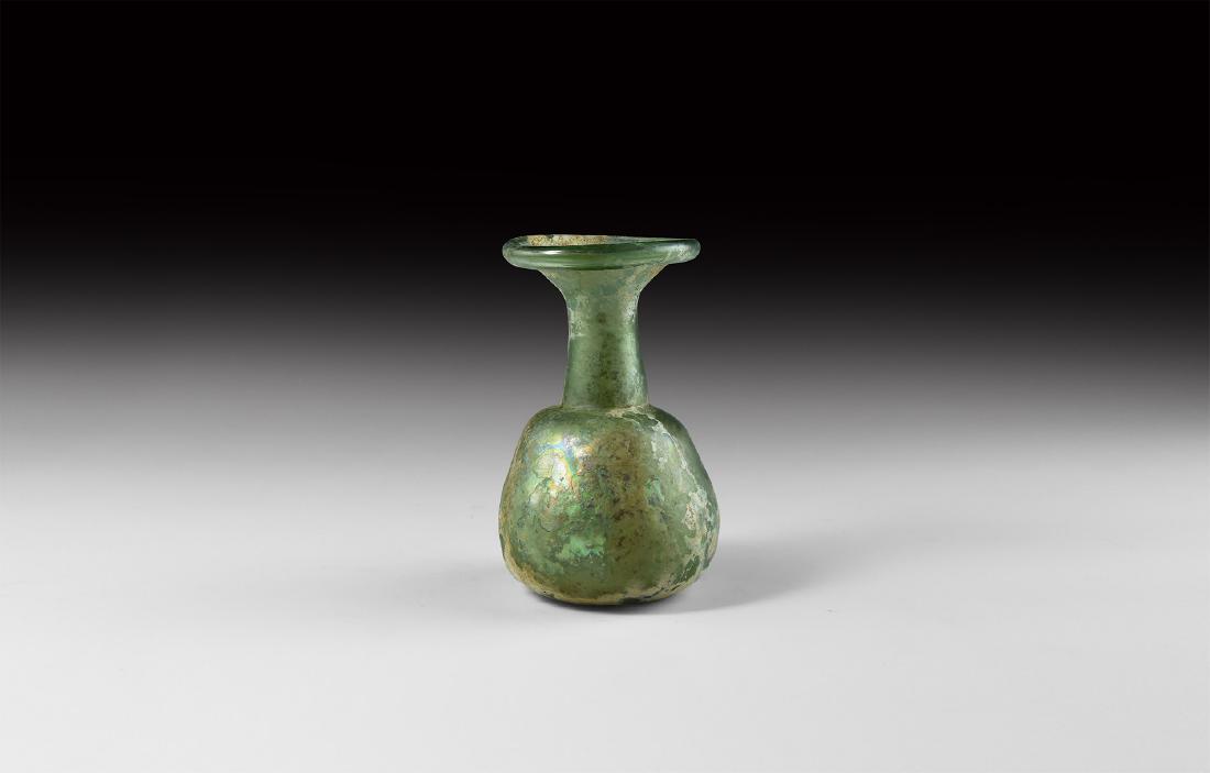 Roman Green Glass Bottle (1 of 1)