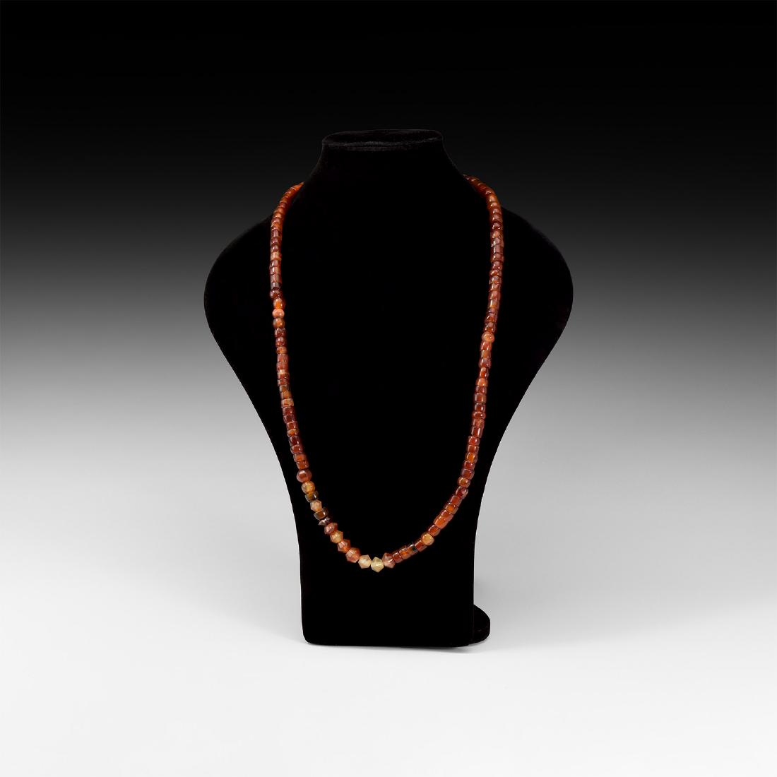 Chinese Carnelian Bead Necklace (1 of 1)