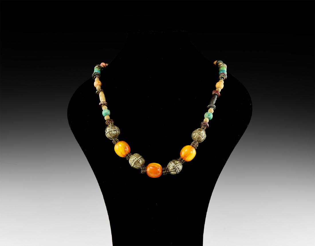Islamic Silver and Other Bead Necklace (1 of 1)