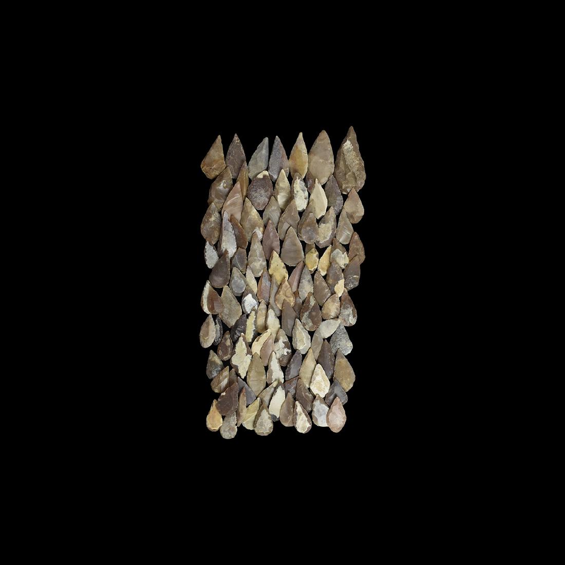 Neolithic Leaf-Shaped Arrowhead Collection (1 of 1)