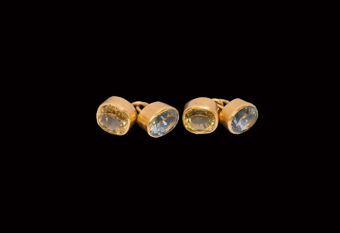 Vintage Gold Cufflink Pair (1 of 1)