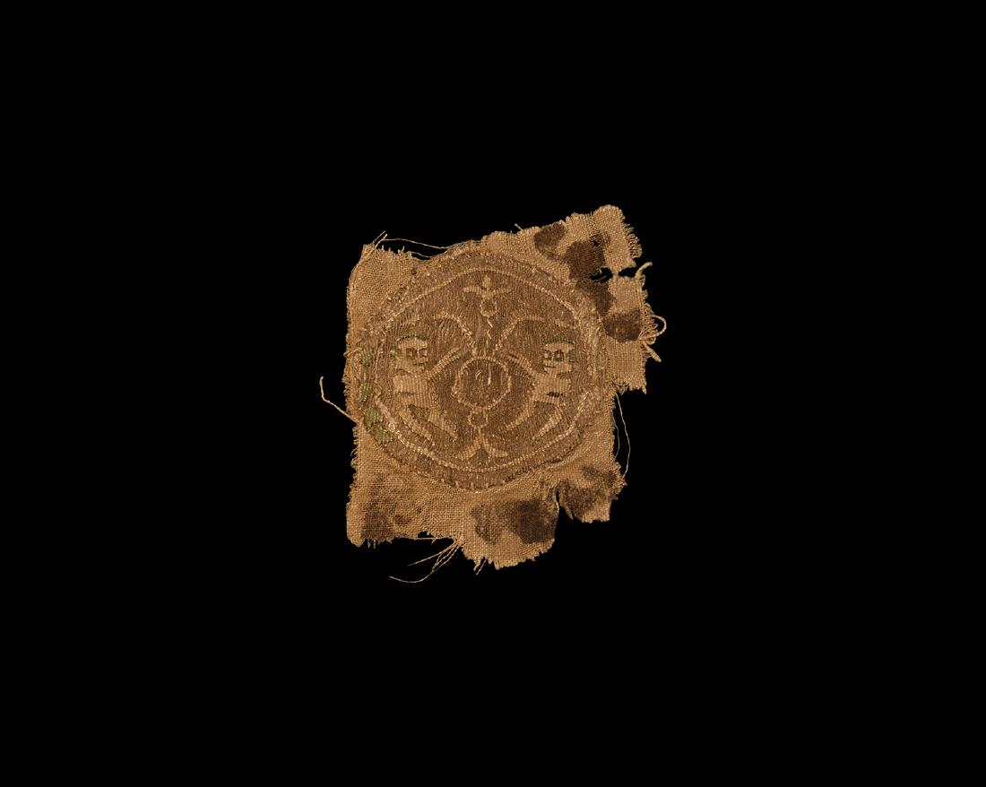 Coptic Panel with Embroidered Worshipping Figures (1 of 1)