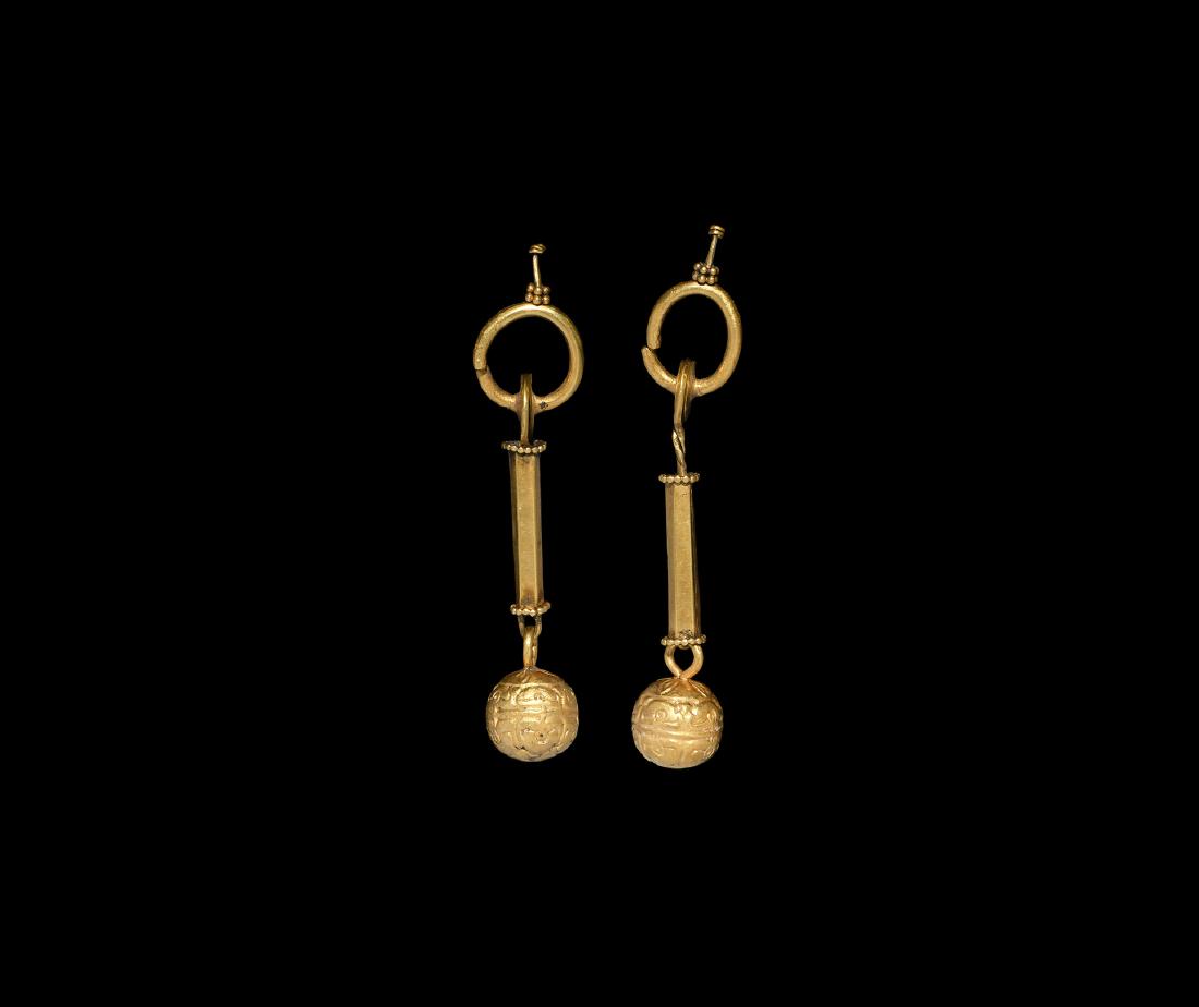 Medieval Gold Earring Pair (1 of 1)