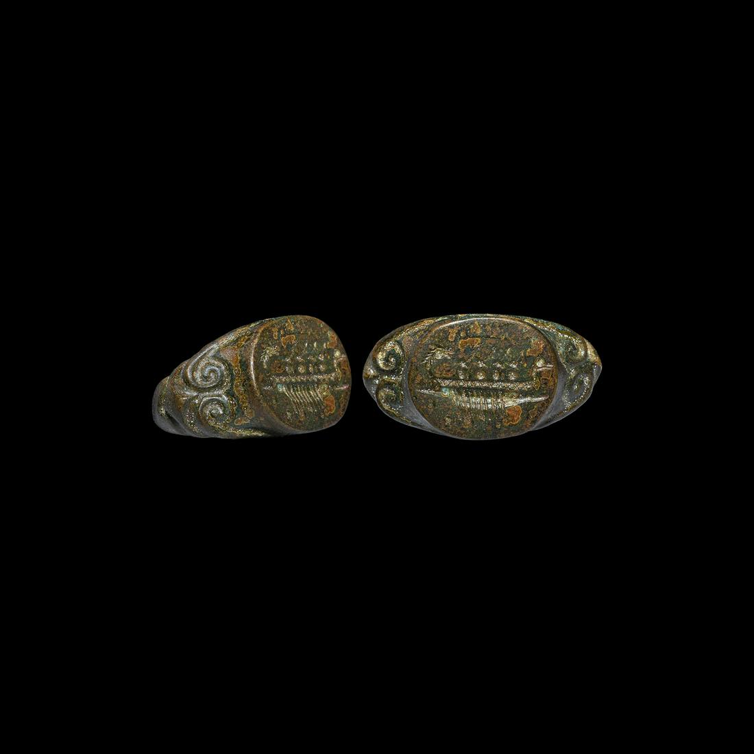 Roman Ring with Galley (1 of 1)