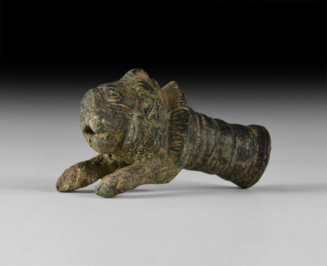 Roman Leaping Lion Dagger Handle (1 of 1)