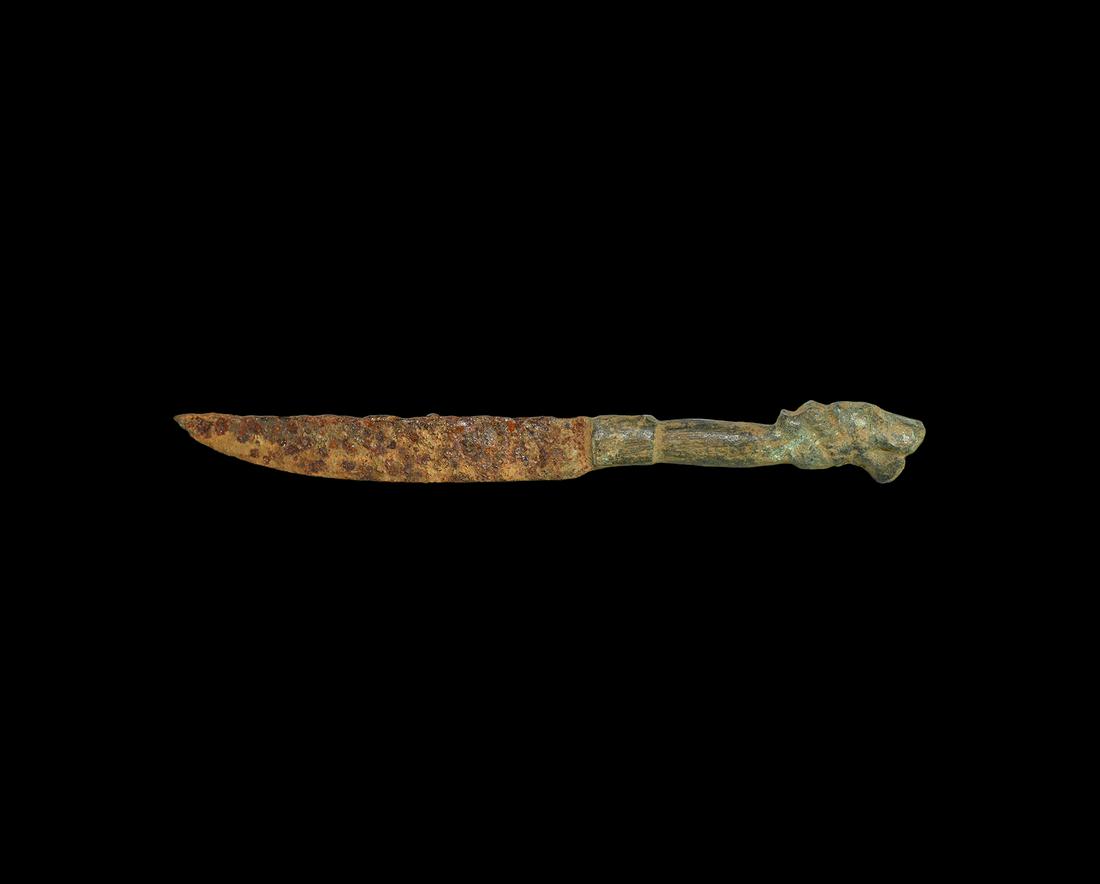 Roman Knife with Lion Handle (1 of 1)