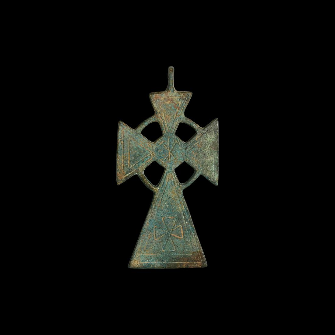 Byzantine Cross Pendant with Christogram (1 of 1)