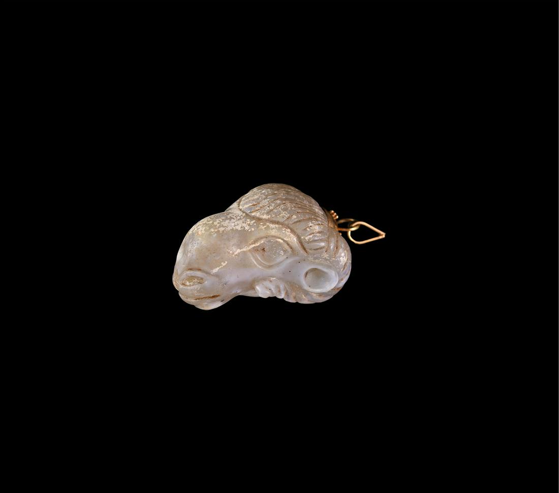 Western Asiatic Ram's Head Amulet (1 of 1)