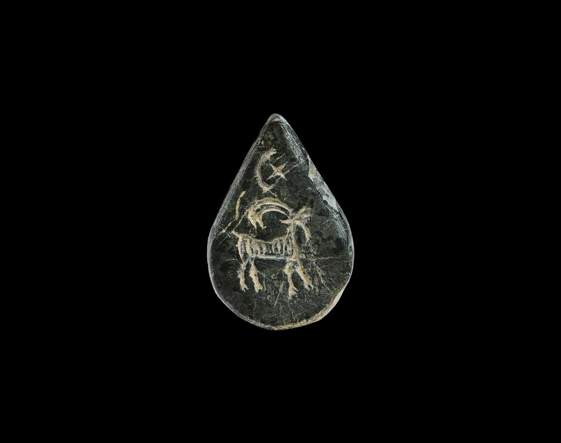 Western Asiatic Ibex Pendant (1 of 1)