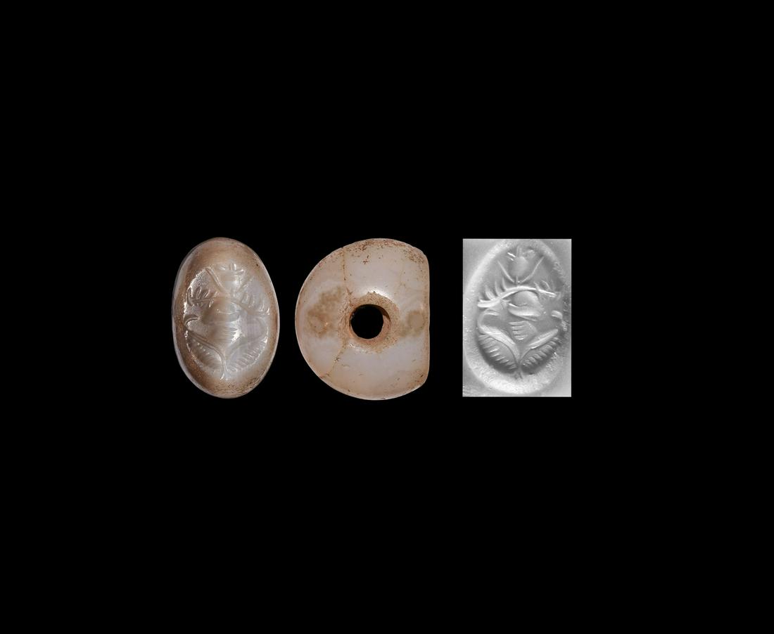 Western Asiatic Sassanian Stamp Seal with Stag (1 of 1)