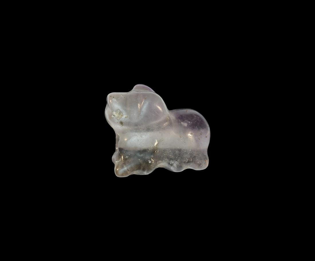 Western Asiatic Amethyst Animal Amulet (1 of 1)