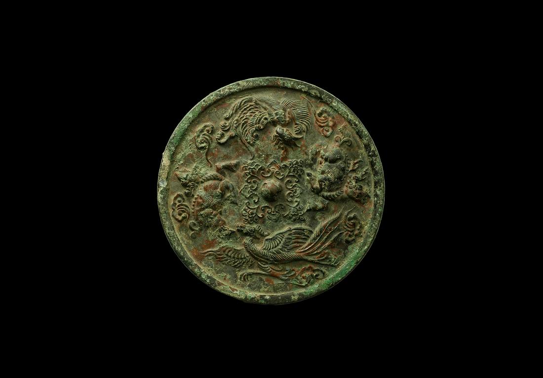 Chinese Tang Mirror with Animals (1 of 1)