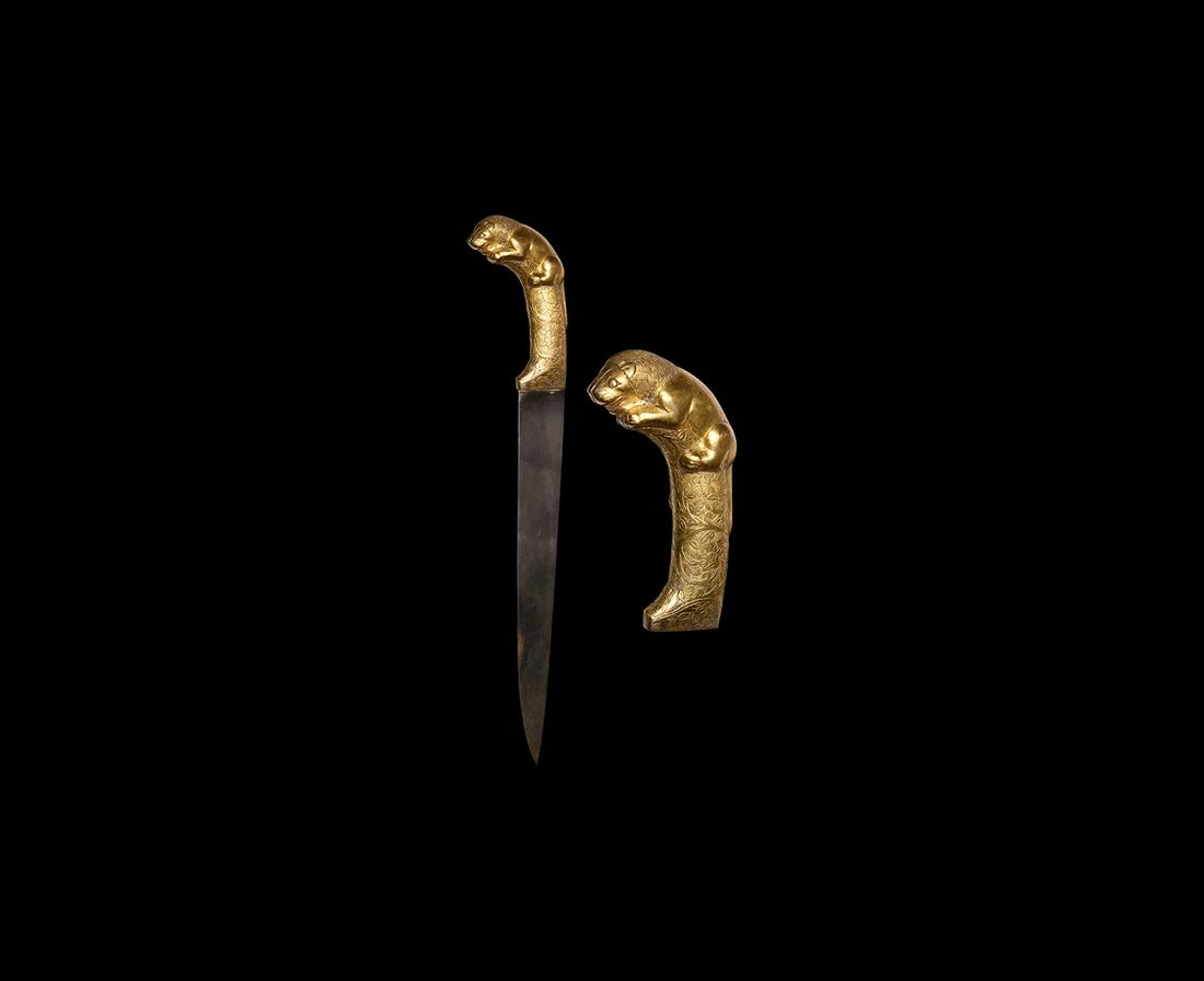 Indian Gilt-Hilted Ceremonial Dagger (1 of 1)