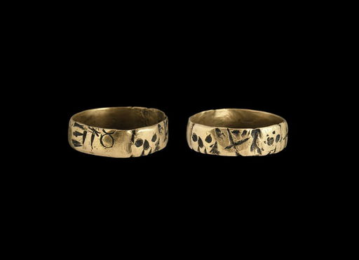 Post Medieval Silver Memento Mori Ring Sep 07 2019 Timeline