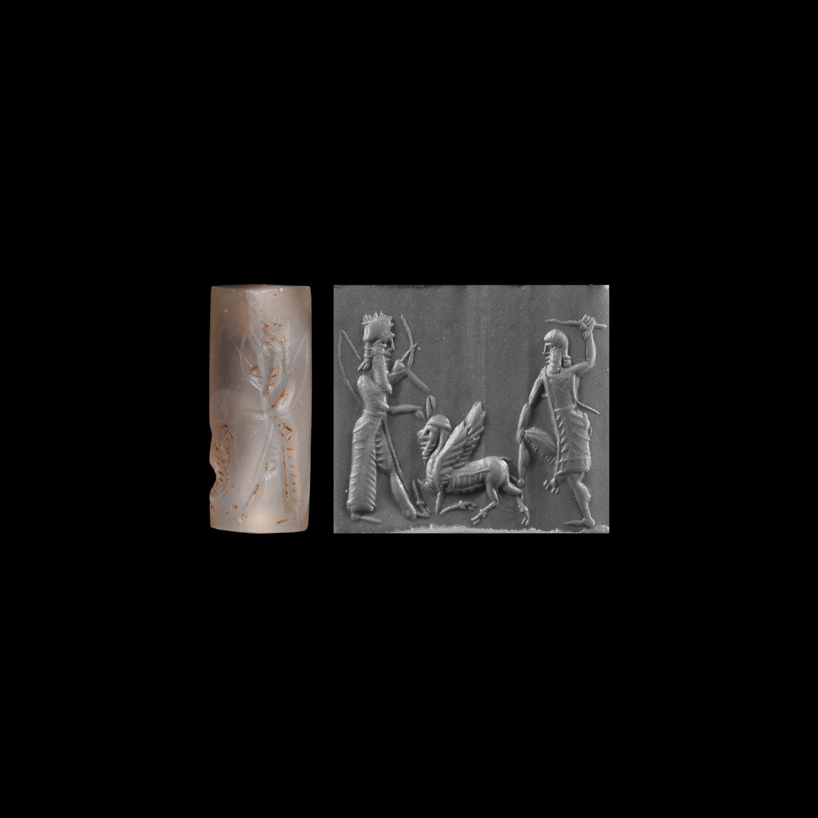 Western Asiatic Cylinder Seal with Combat Scene (1 of 1)