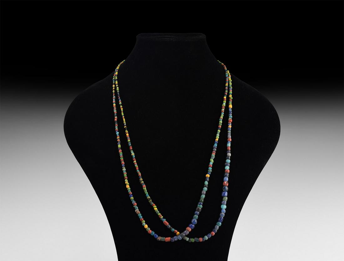 Roman Mixed Glass Bead Necklace Group (1 of 1)