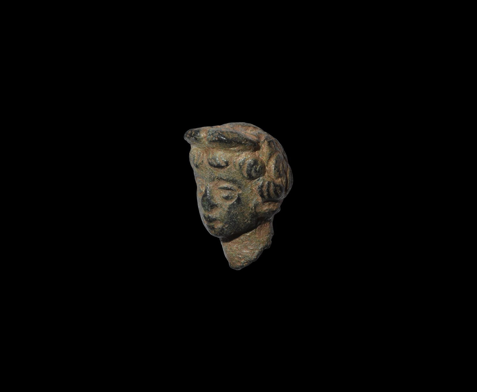 Roman Mercury Statuette Head (1 of 1)