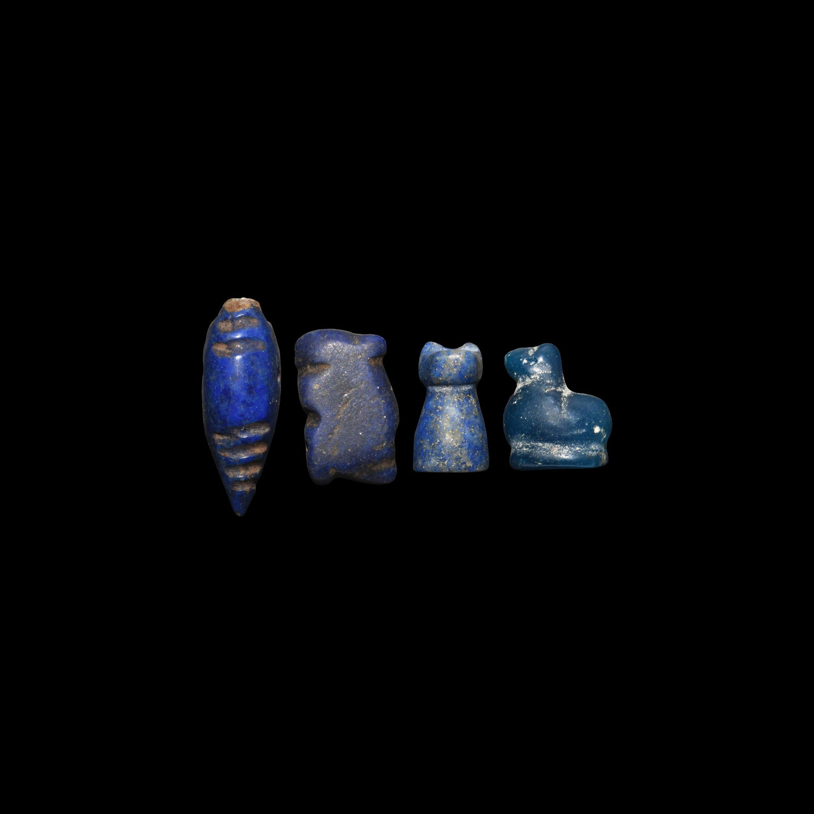 Western Asiatic Lapis Lazuli Animal Bead Group (1 of 1)