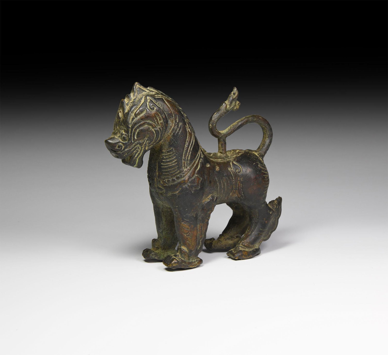 Chinese Standing Lion Statue (1 of 1)