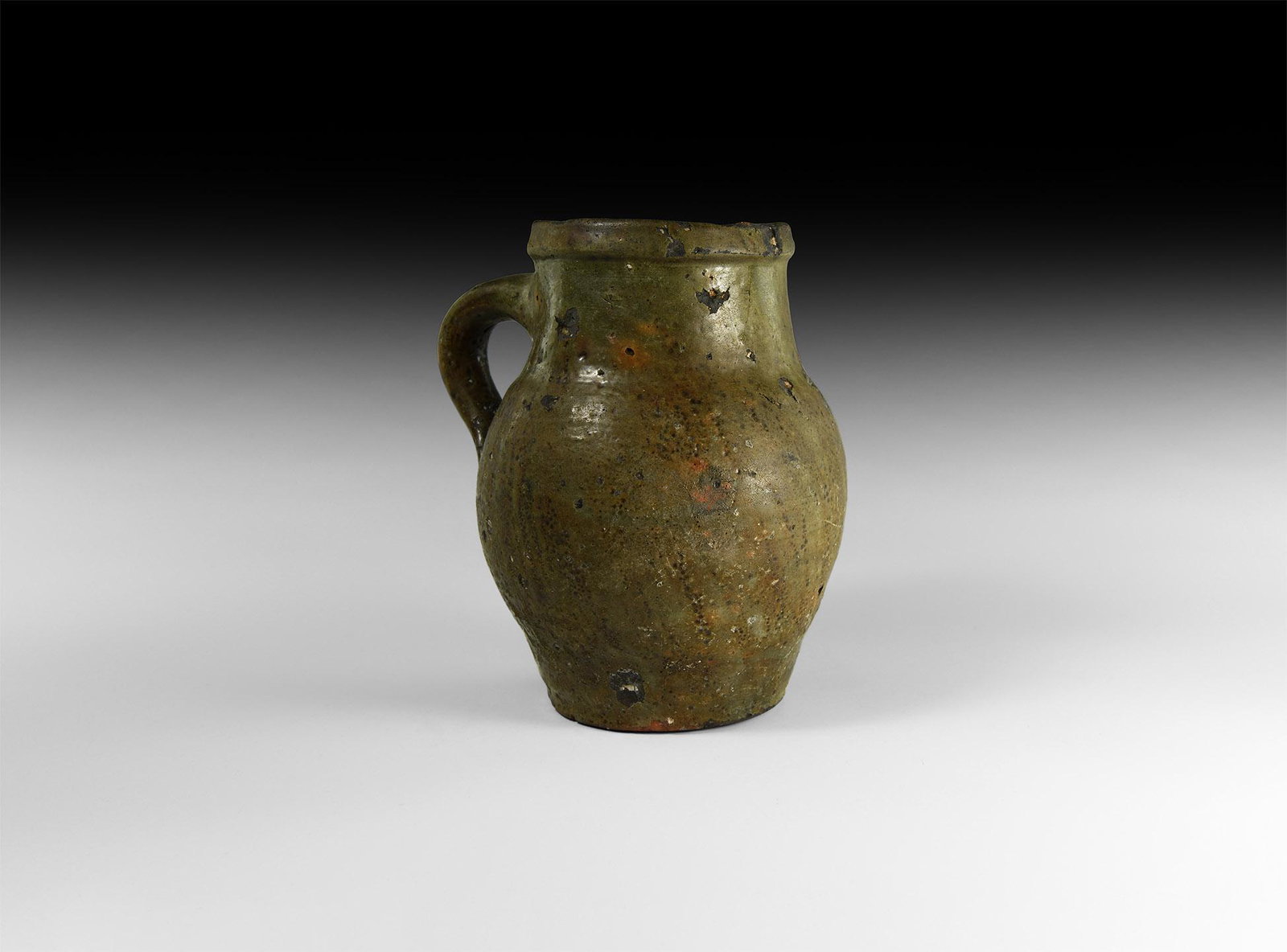 Medieval Green Glazed Pitcher (1 of 1)