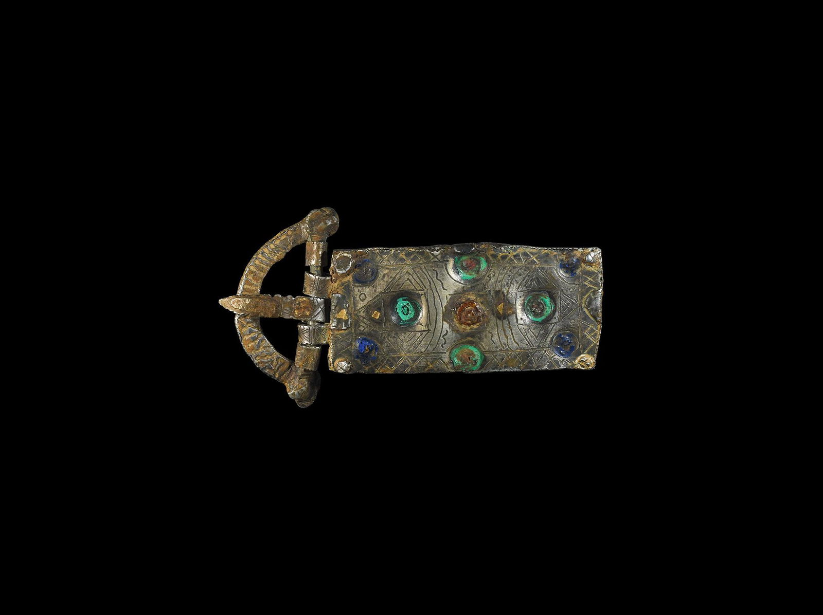 Medieval Silver Buckle with Plate (1 of 1)