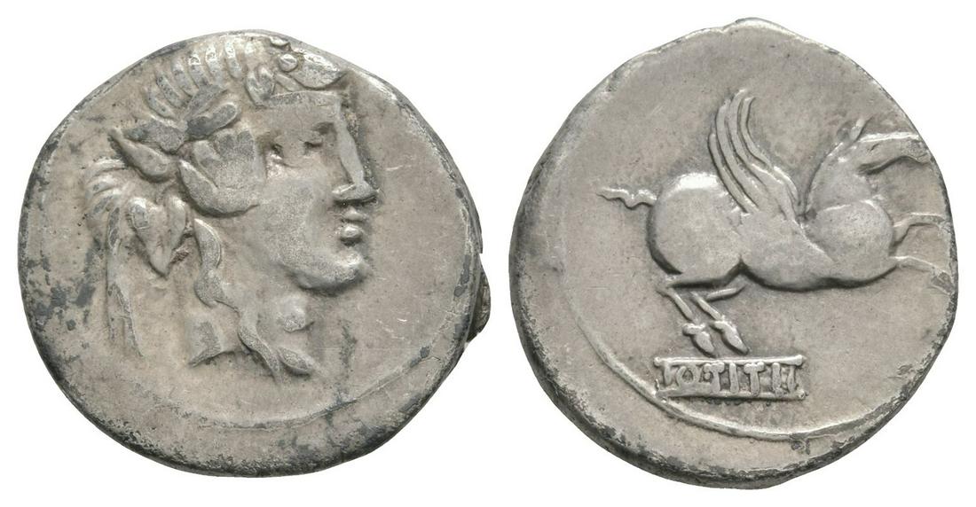 Q. Titius - Pegasus Denarius (1 of 1)