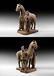 Chinese Song Black Horse, Rider and Groom Set
