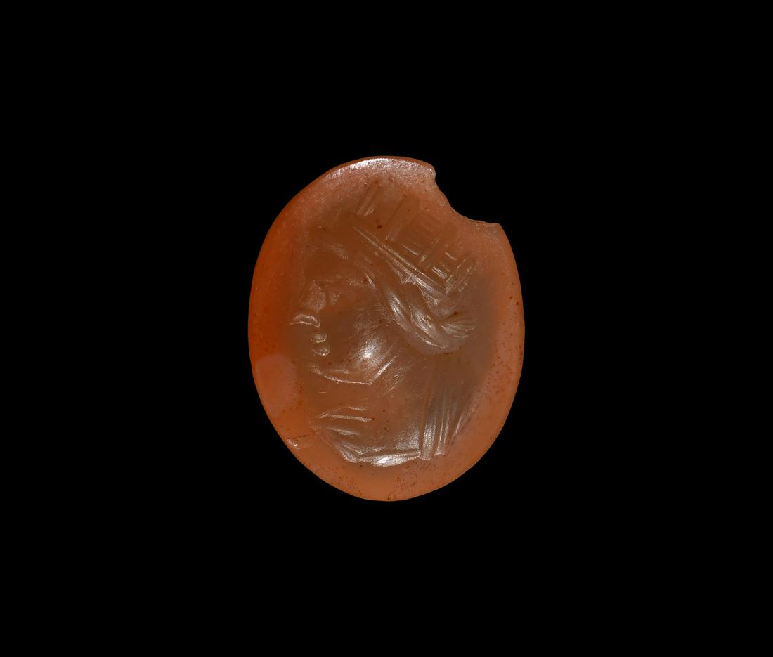 Roman Gemstone with Bust of Sol (1 of 1)