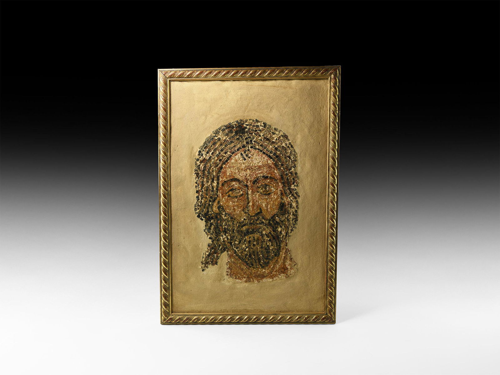 Byzantine Christ Pantocrator Micro-Mosaic (1 of 1)