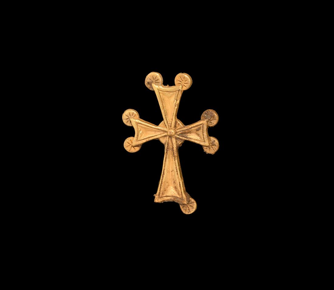 Byzantine Gold Cross with Lobes (1 of 1)