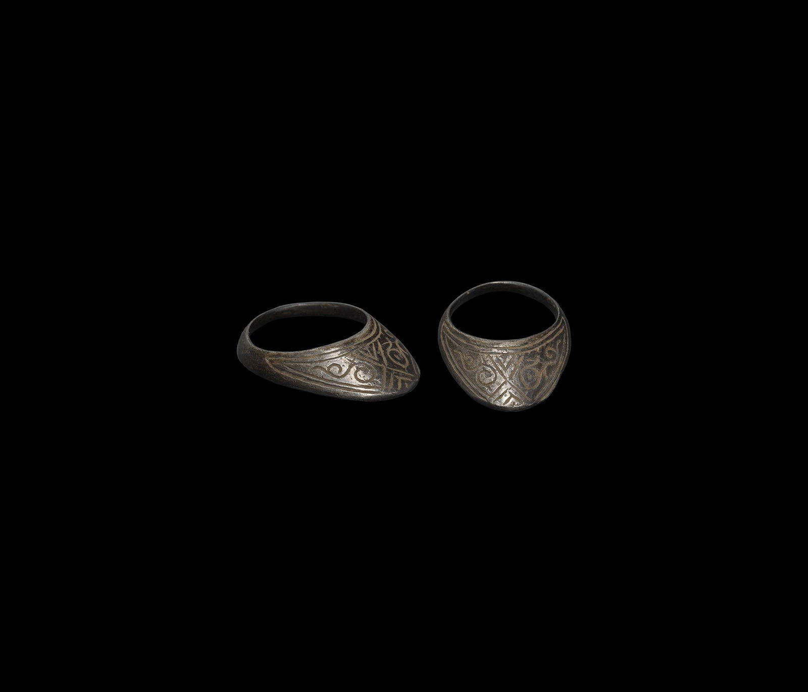 Medieval Silver Archer's Thumb Ring (1 of 1)