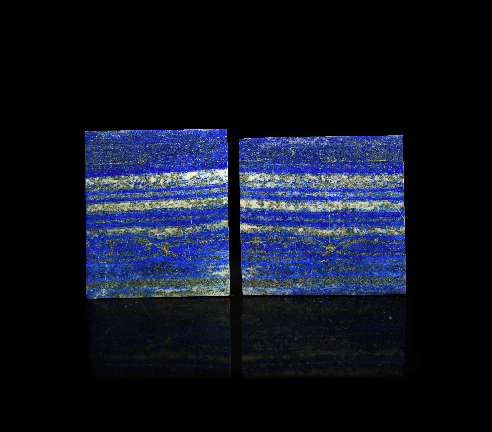 Polished Lapis Lazuli Tile Mineral Specimen Pair (1 of 1)