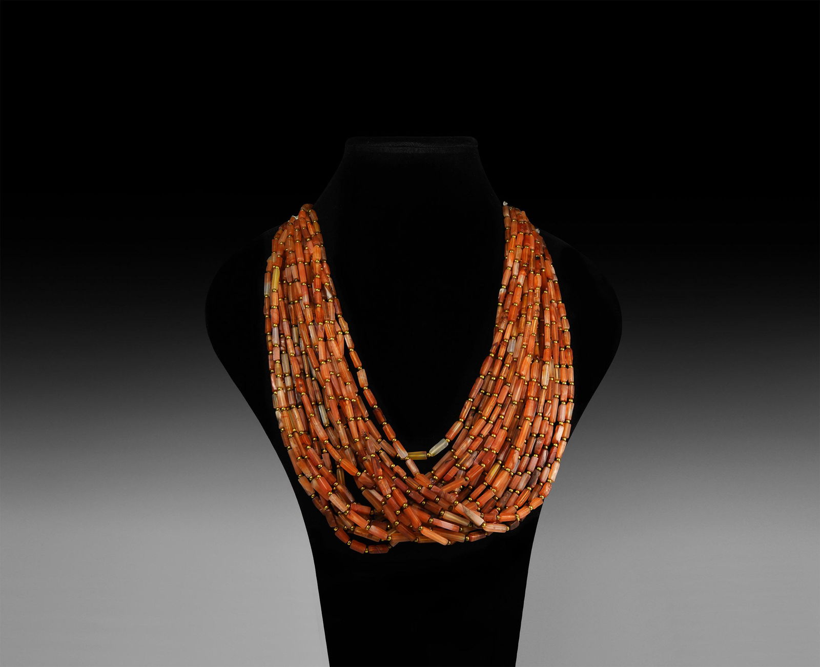 Carnelian Bead Necklace String Group (1 of 1)