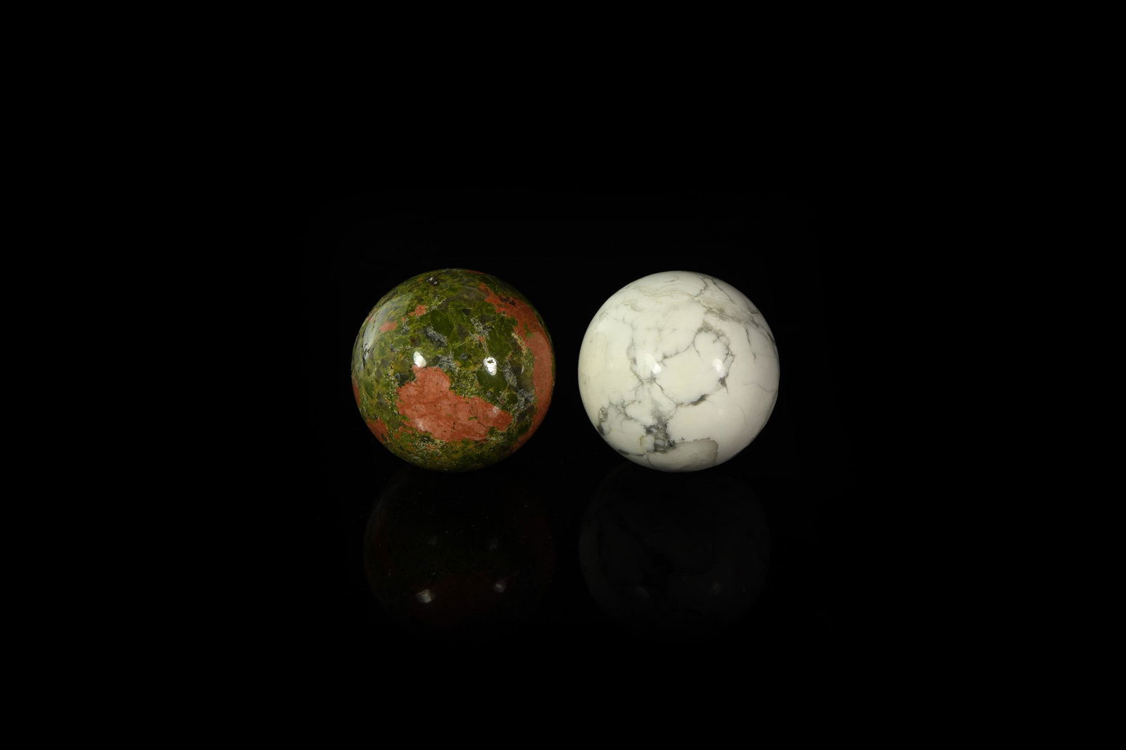 Polished Mineral Sphere Pair (1 of 1)