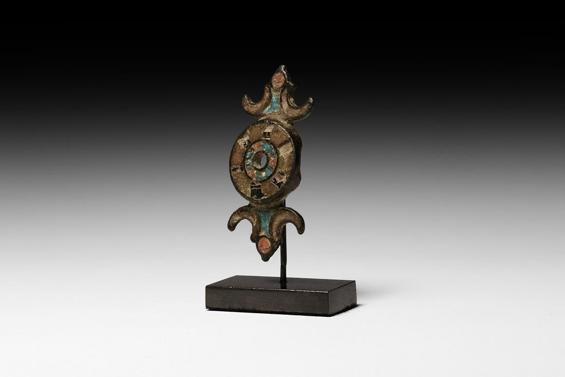 Gallo-Roman Long Equal-Arm Brooch with Inlays (1 of 1)