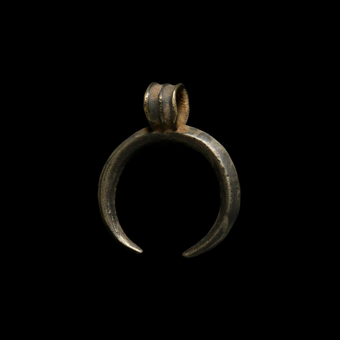 Roman Silver Lunar Pendant (1 of 1)