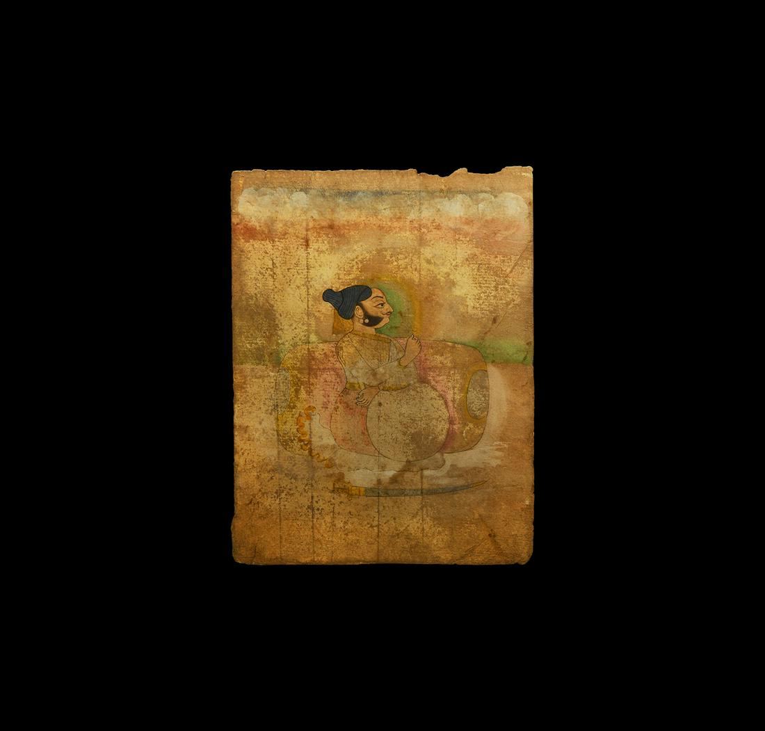 Indian Painting of a Seated Gentleman (1 of 1)