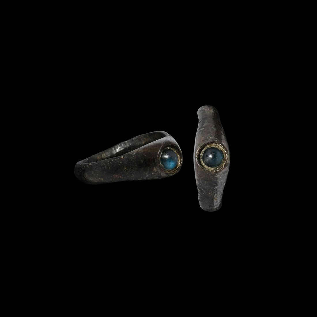 Medieval Stirrup Ring with Gemstone (1 of 1)