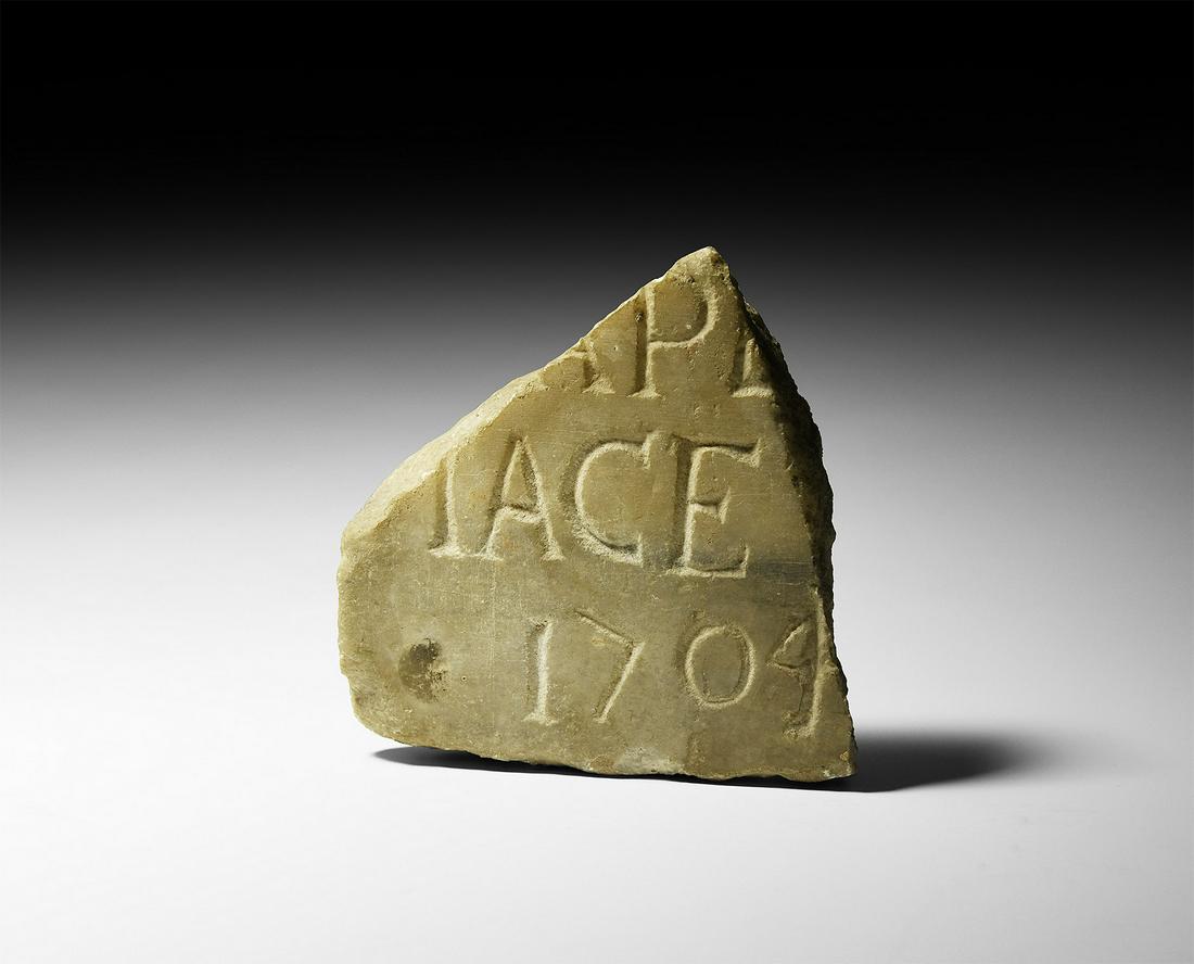 Post Medieval Fragment with Inscription (1 of 1)