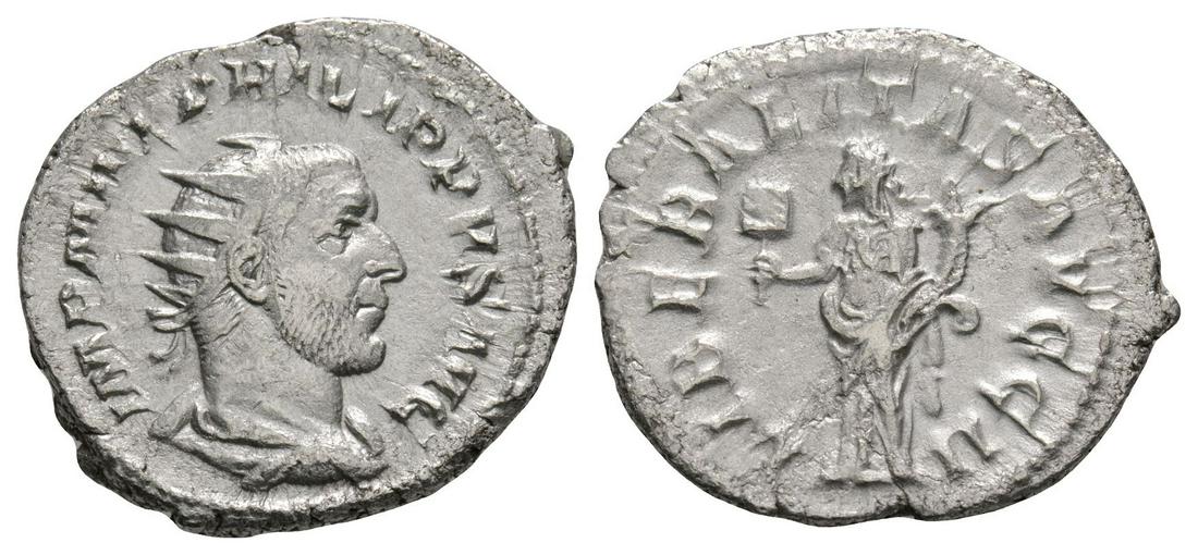 Phillip I (The Arab) - Liberalitas AR Antoninianus (1 of 1)