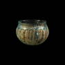 Roman Pale Blue Ribbed Glass Vessel