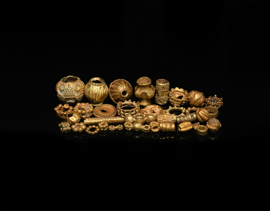 Western Asiatic Gold Bead Collection (1 of 1)